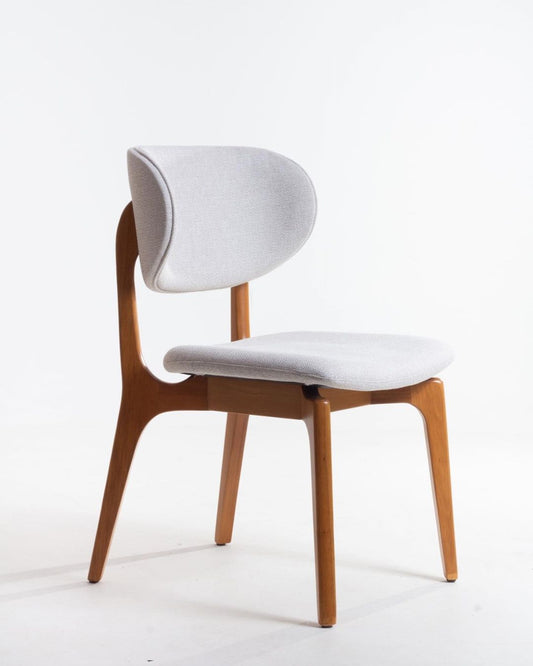 Silla de pintura Elis Wood 60 Asiento tapizado en tela BR6020