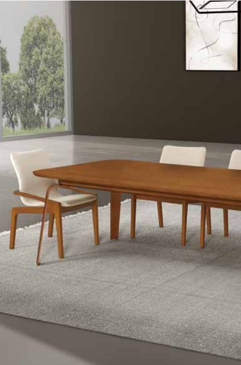 Ambiente 1 com Mesa Valentina Hoja Canela 240x120cm