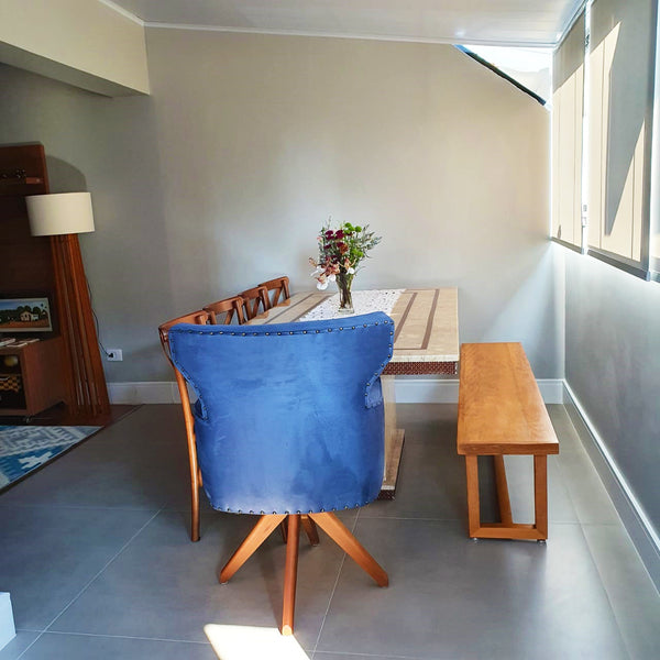 Ambiente 3 com Banco Beatriz 120x40cm Madeira Maciça