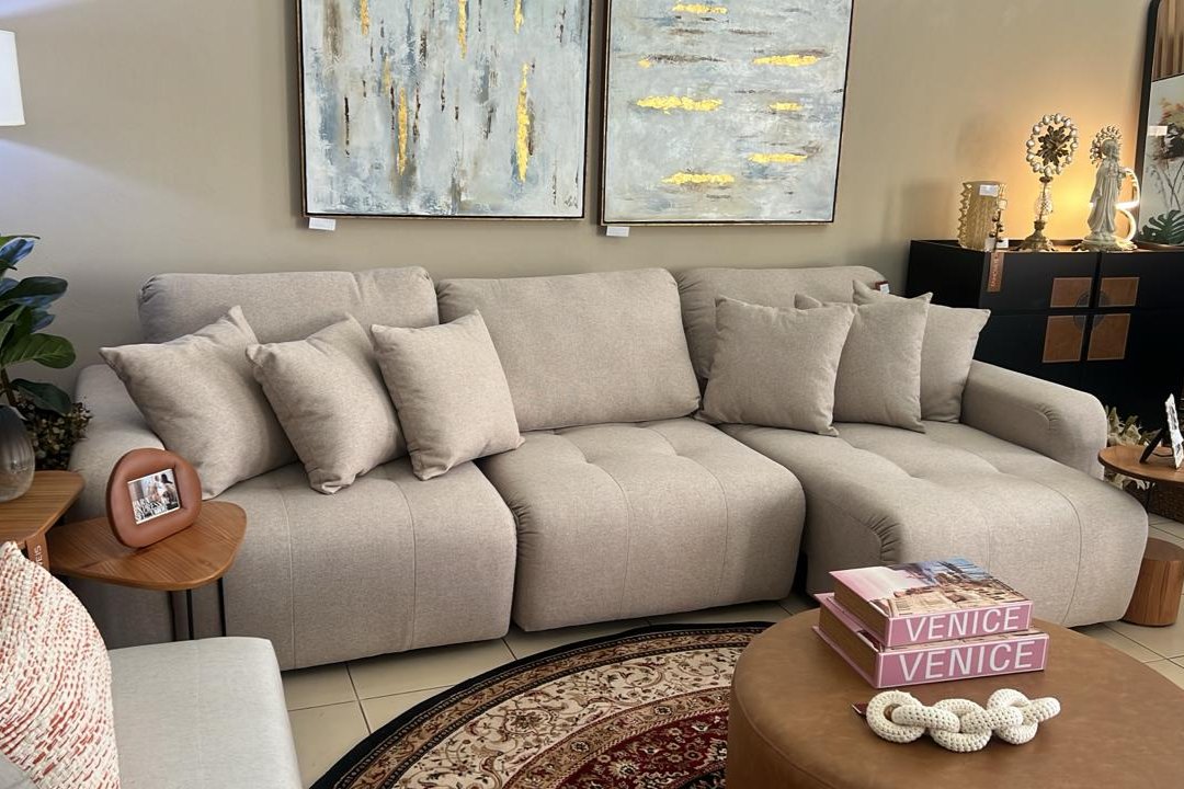 Sofá Tapizado Carter Linen Duomo 3A180 - 3 Módulos