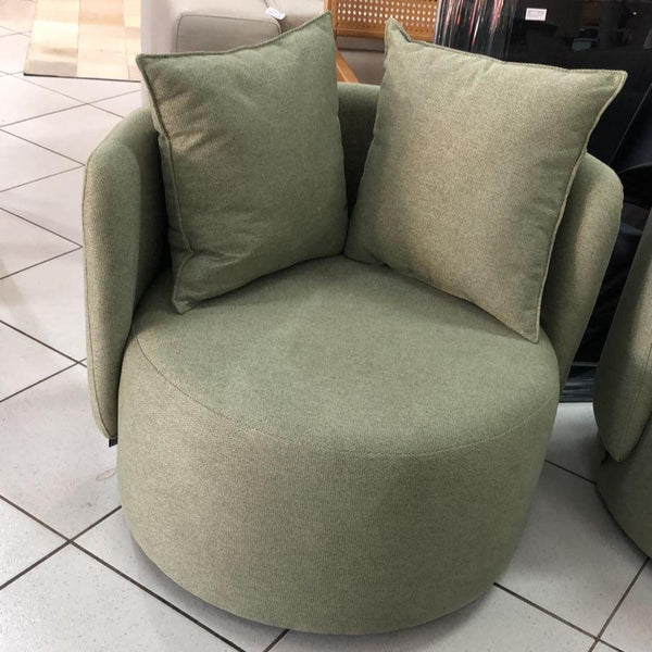 Ambiente 4 com Sillón Luna Base Giratoria Tapizado Lino Zafiro AA343