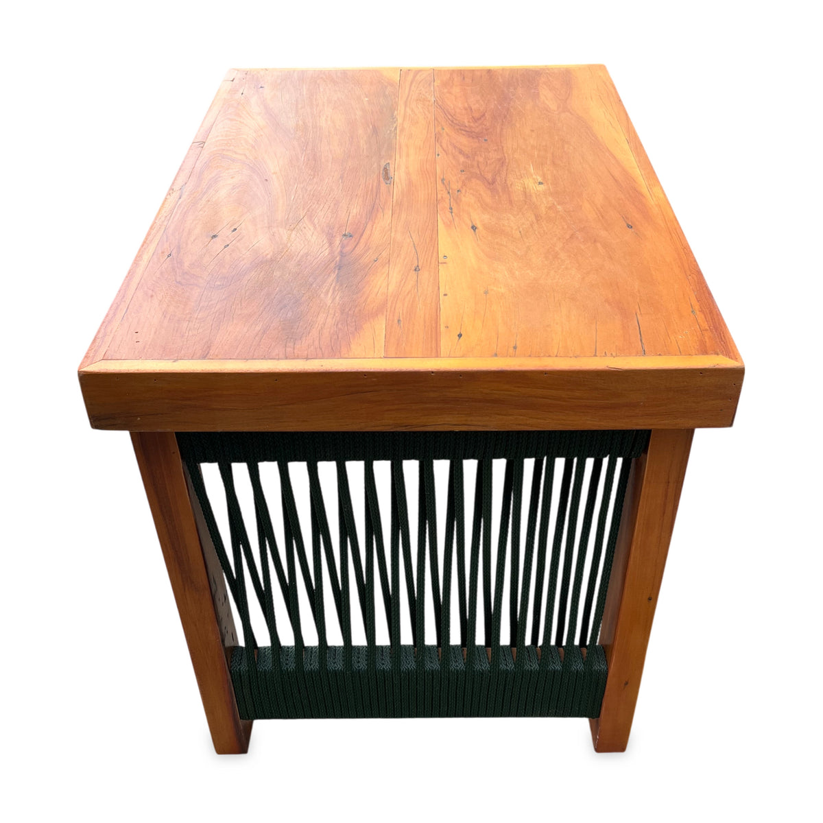Conjunto de Banco Lux de Madera Maciza y Cuerda Náutica - 4 Plazas | Toth Móveis