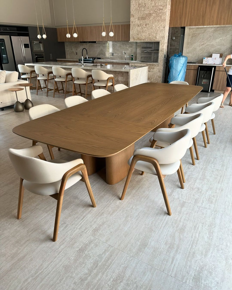 Mesa de Jantarcontemporâneo—Projeto Mesa Garda— Toth Móveis