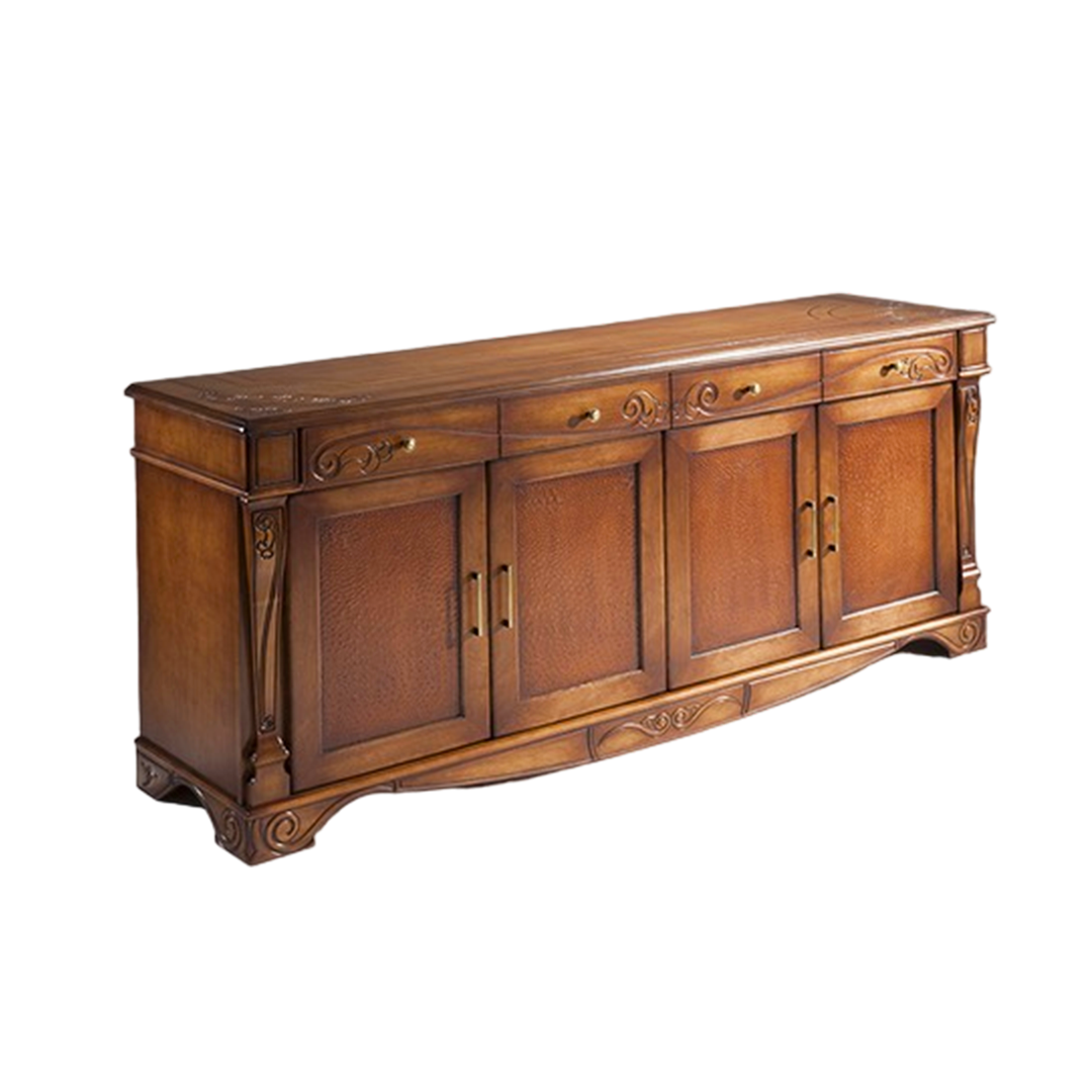 Mostrador Oro 210x53x93cm Madera Envejecida
