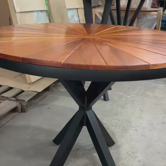 Mesa Volt Madeira 110cm Tampo Pizza | Toth Móveis