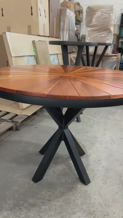Mesa Volt Madeira 110cm Tampo Pizza