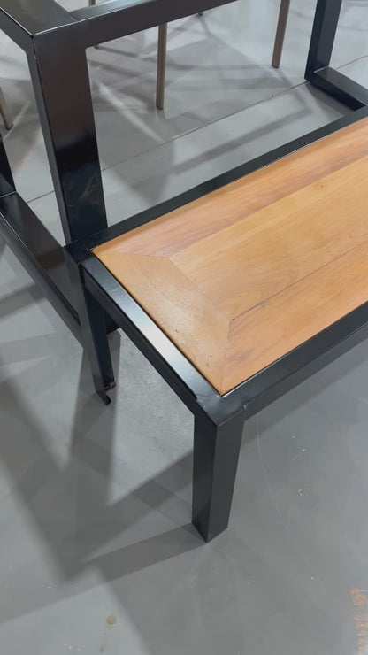 Gabriela Bench 140x40cm Iron and Solid Wood