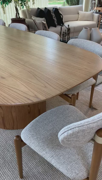 Mesa de Jantar Arc Lan Madeira Cor Cinamomo 58 274x120cm