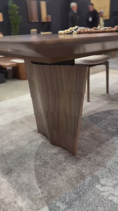 Mesa de Jantar Duna Madeira Nogueira 274x120cm