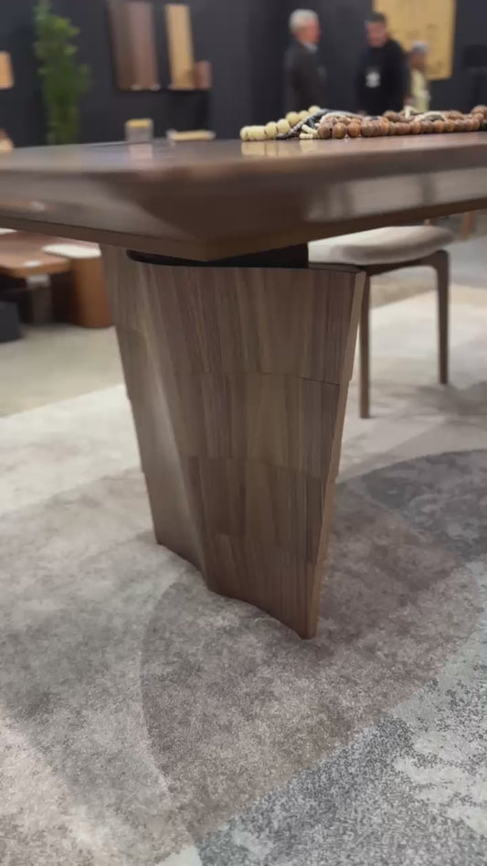 Mesa de Jantar Duna Madeira Nogueira 274x120cm