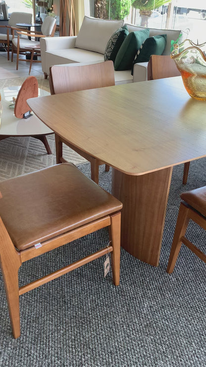 Mesa de Jantar Nice Madeira Cor Jequitibá 58 180x90cm