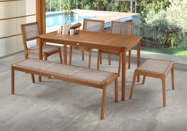 Ambiente 2 com Silla Sintra de Madera y Cuerda Náutica color Arena
