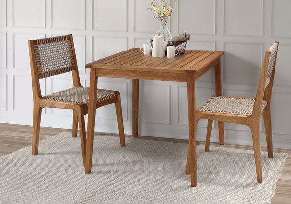 Ambiente 1 com Silla Sintra de Madera y Cuerda Náutica color Arena