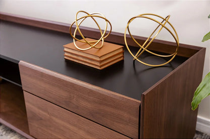 Estantería Madera y Vidrio Airon 2.00x0.50x0.55m