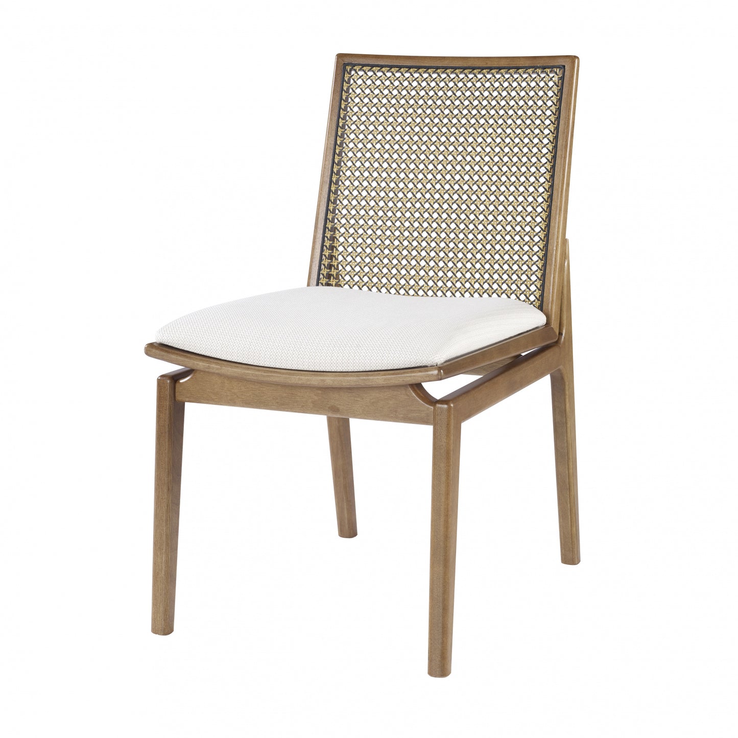 Silla Austral Madera con Tapizado de Paja y Lino Crema 2422