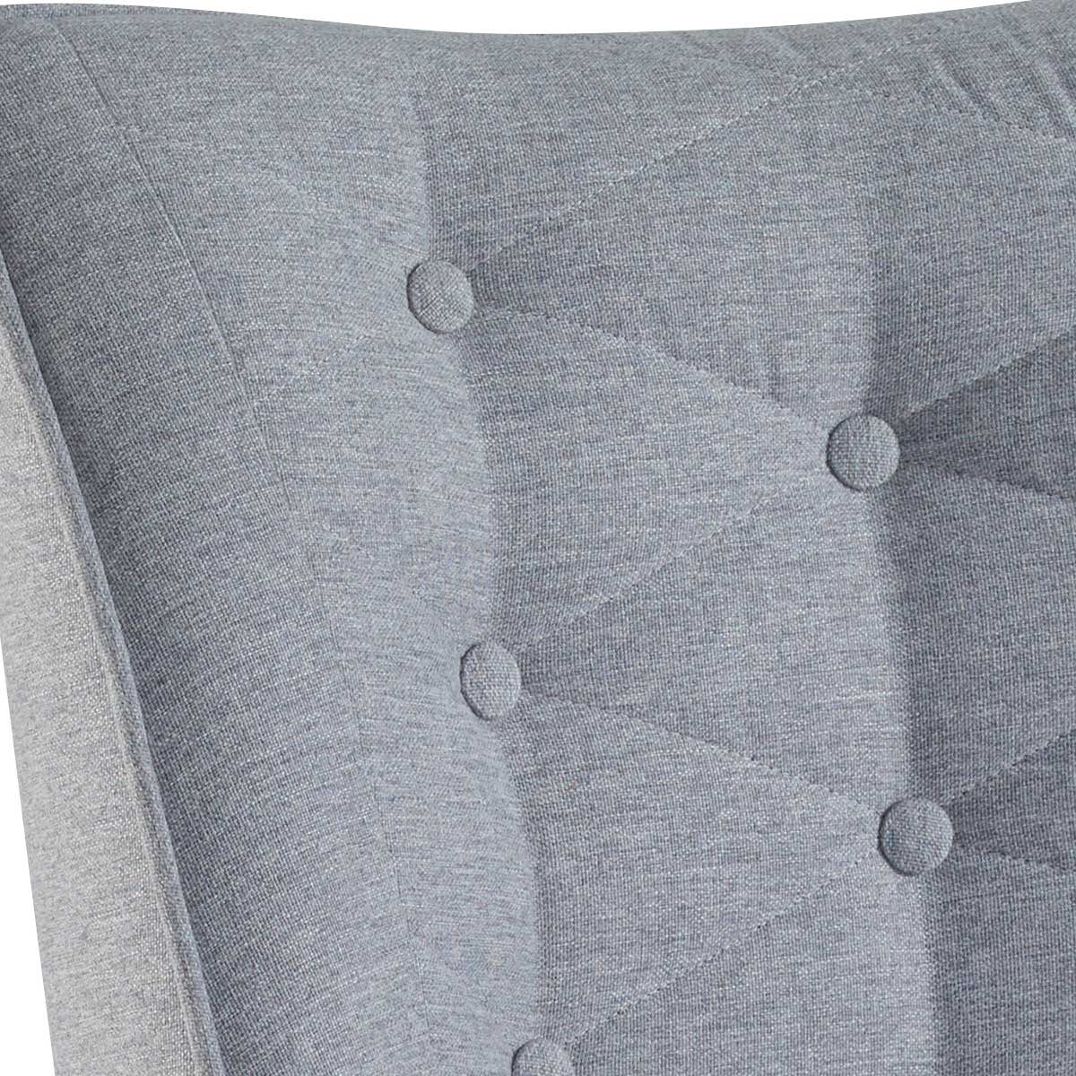 Silla Zafira de Madera con Tapizado de Lino Gris 2722