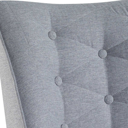 Silla Zafira de Madera con Tapizado de Lino Gris 2722
