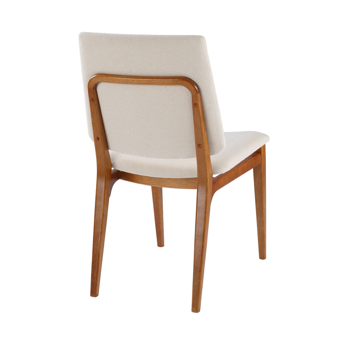Silla Giulia Madera y Tapicería Lino Crema