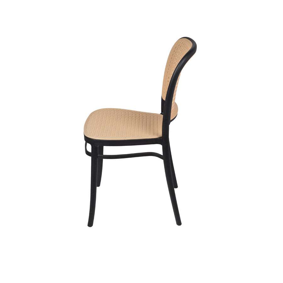 Silla de polipropileno Amis negra