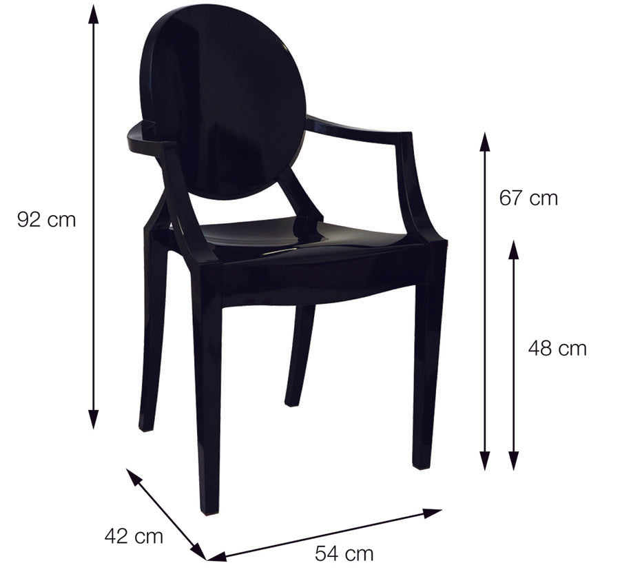 Cadeira Invisible Incolor com Braço