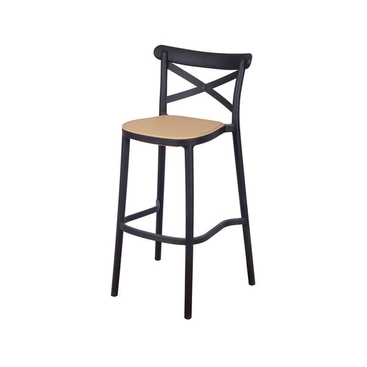 Taburete Plats Polipropileno Negro