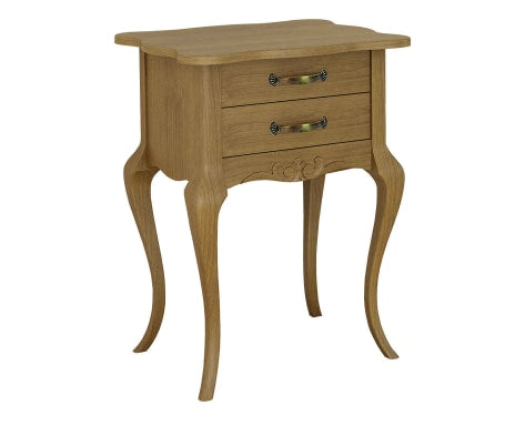 Canon Mesa Auxiliar 2 Cajones 53x45x71cm Color Madera Imbuia