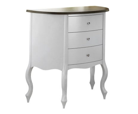Cómoda Luiza 75x37x76cm Madera Blanca