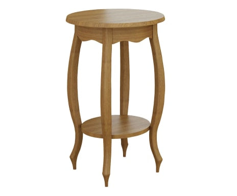 Mesa Auxiliar Luiza Macetero Estante 44x44x72cm Color Madera Imbua