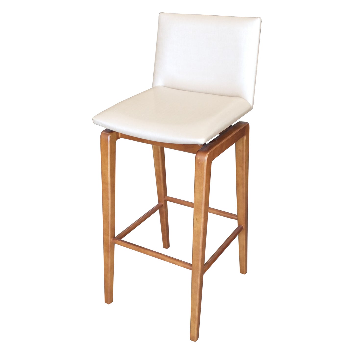 Horus Stool Upholstered Wood Facto Pearl 3422