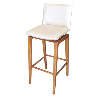 Horus Stool Upholstered Wood Facto Pearl 3422
