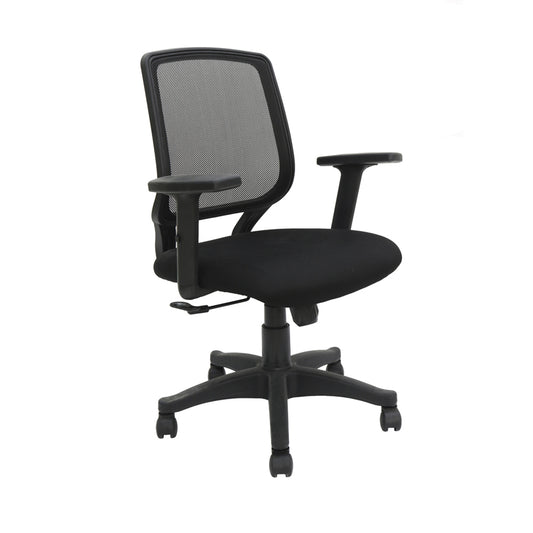 Cadeira Office Ávila com Braços Ajustáveis cor Preta