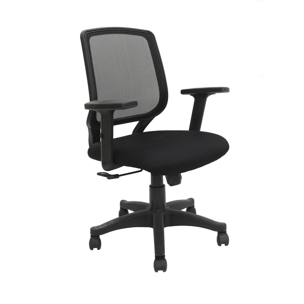Ávila Office Chair with Adjustable Arms, Black