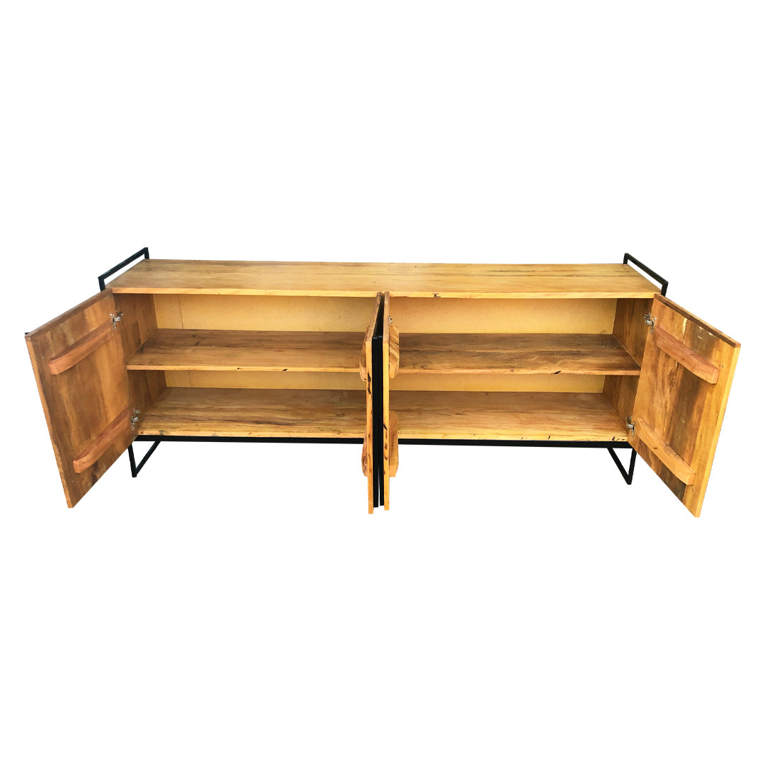 Bongiovani Counter 200x45cm Solid Wood and Iron