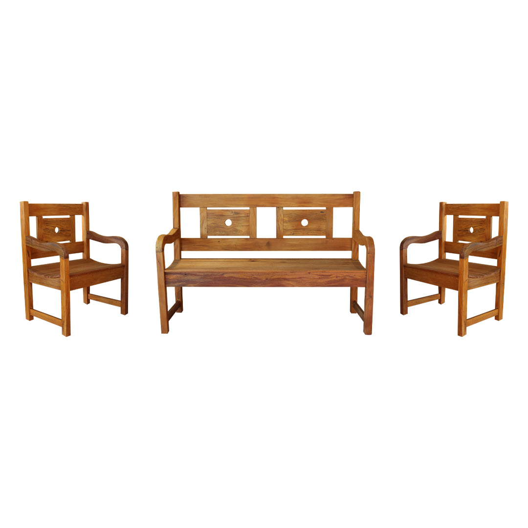 Solid Wood Ball Bench Game