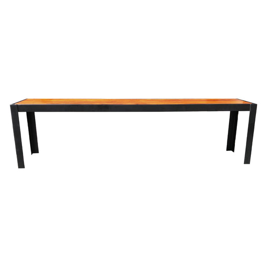 Banco Gabriela 120x40cm Ferro e Madeira Maciça