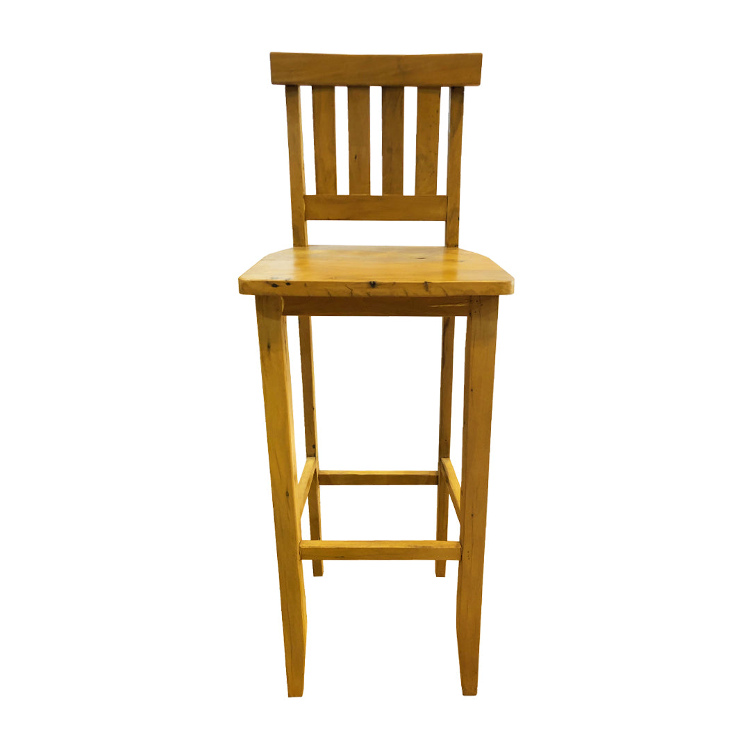 Taburete de minería de madera maciza