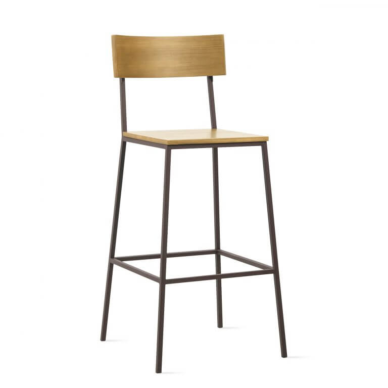 Lumber Wood and Iron Stool