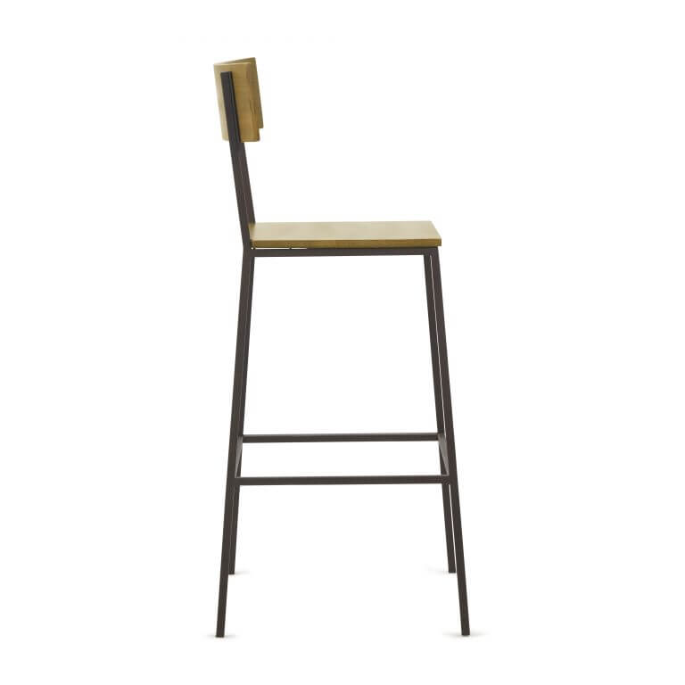 Lumber Wood and Iron Stool