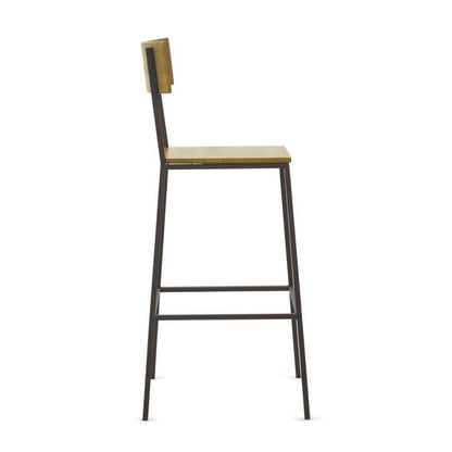 Lumber Wood and Iron Stool