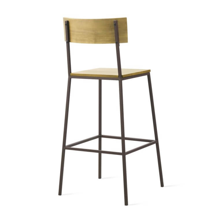 Lumber Wood and Iron Stool