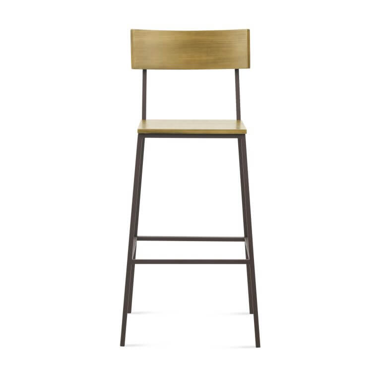 Lumber Wood and Iron Stool