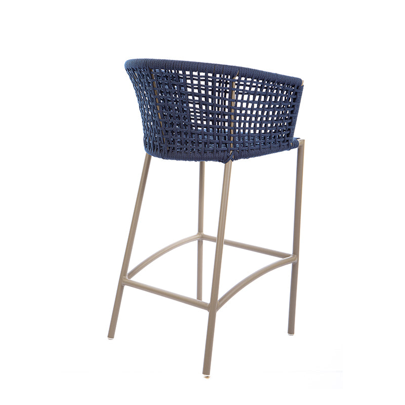 Taburete Confort Aluminio Fendi Nautical Rope Azul