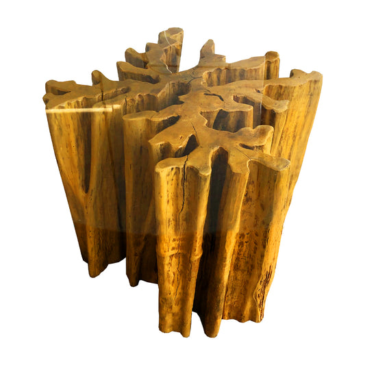 Raiz Guarantã Solid Wood Table Base
