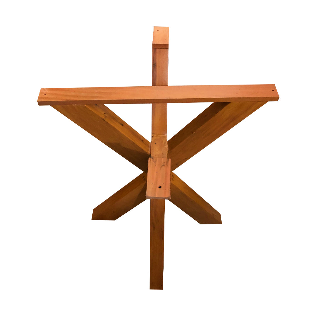 Monaco Table Base 70x70x75cm Solid Wood Beam 8x4cm