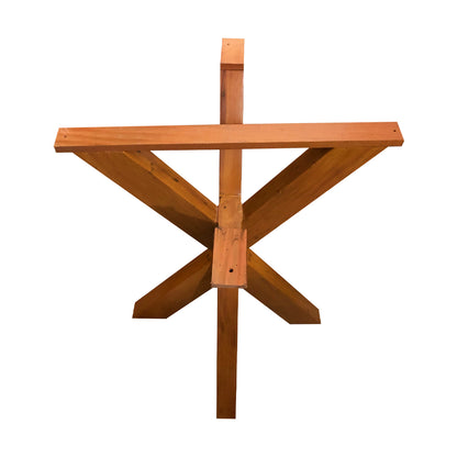 Monaco Table Base 70x70x75cm Solid Wood Beam 8x4cm