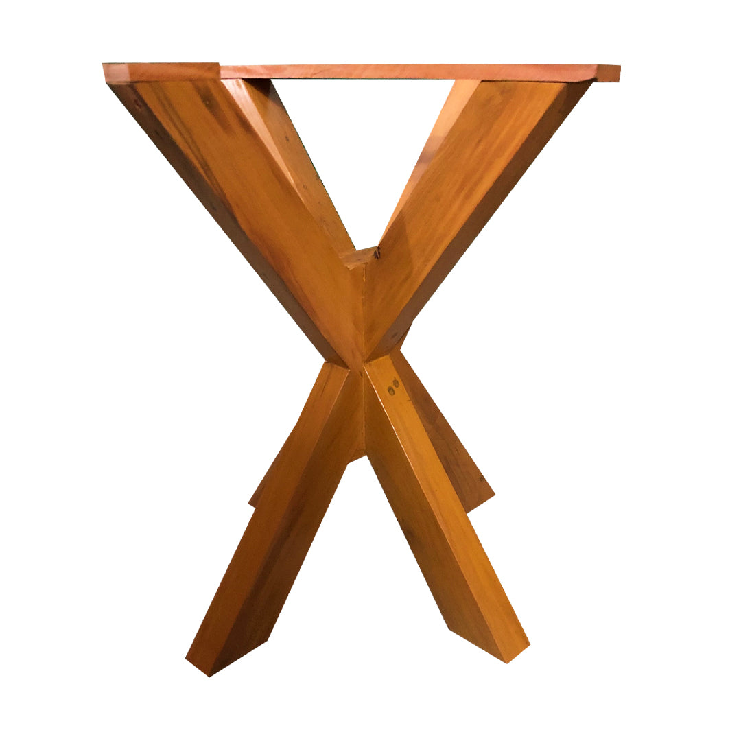 Monaco Table Base 70x70x75cm Solid Wood Beam 8x4cm