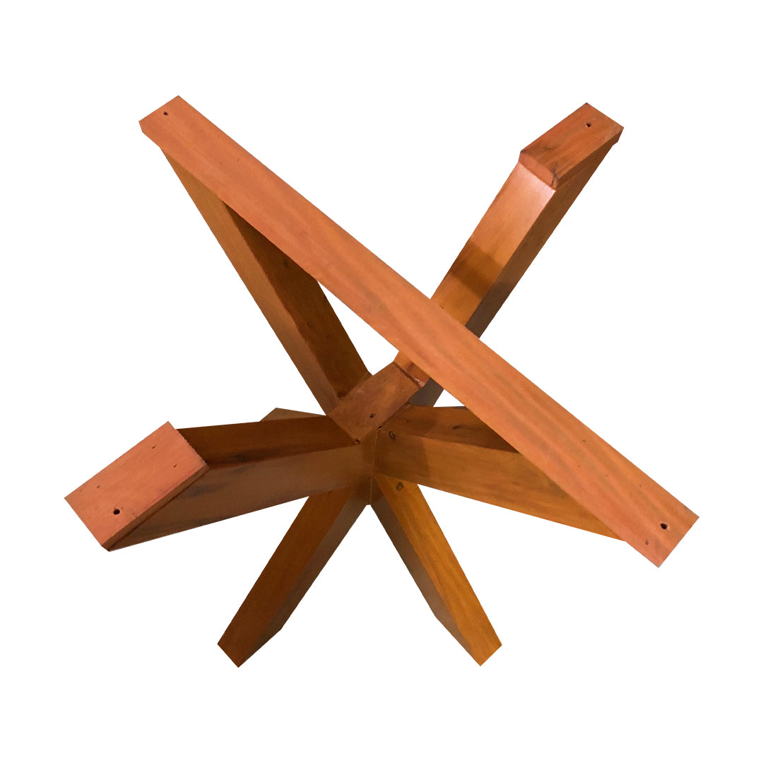Monaco Table Base 70x70x75cm Solid Wood Beam 8x4cm