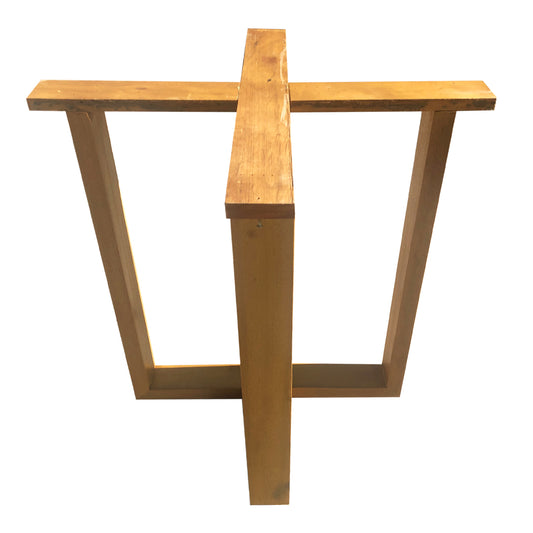 Montreal Table Base 70x70x75cm Solid Wood Beam 8x4cm
