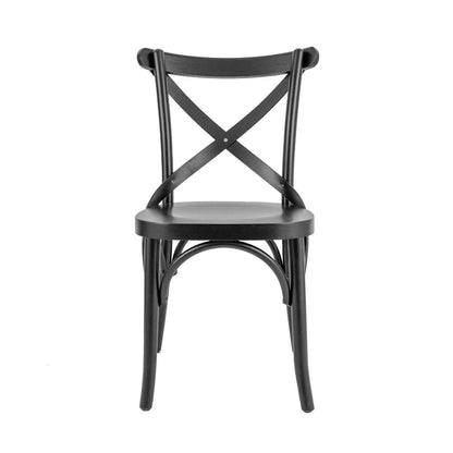 X Wood Chair Black Color