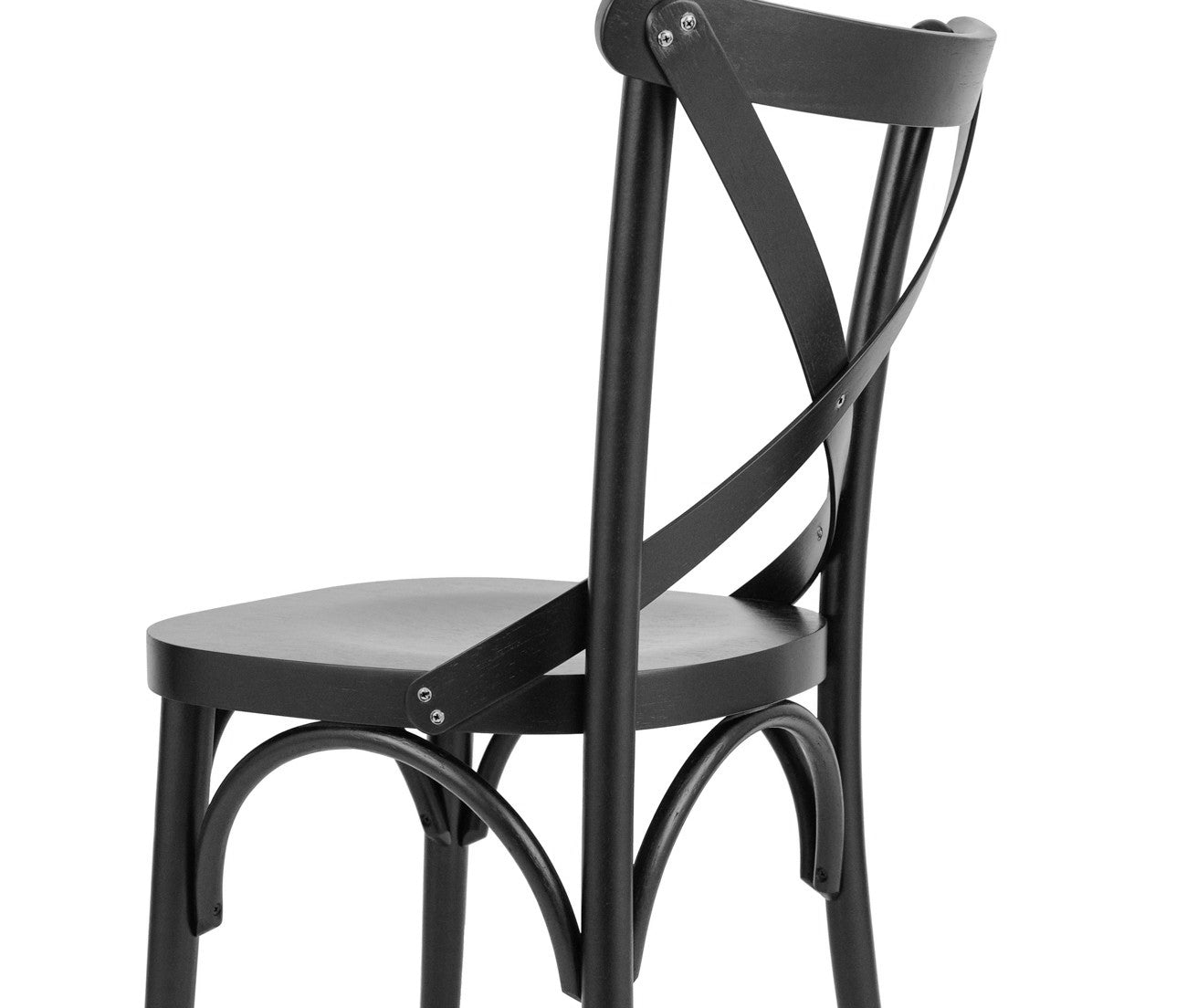 X Wood Chair Black Color